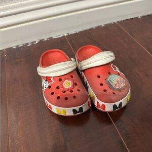 CROCS Kids Red Cartoon Slippers